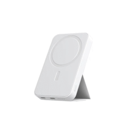 Išorinė baterija su sulankstomu stovu „V11 balta“