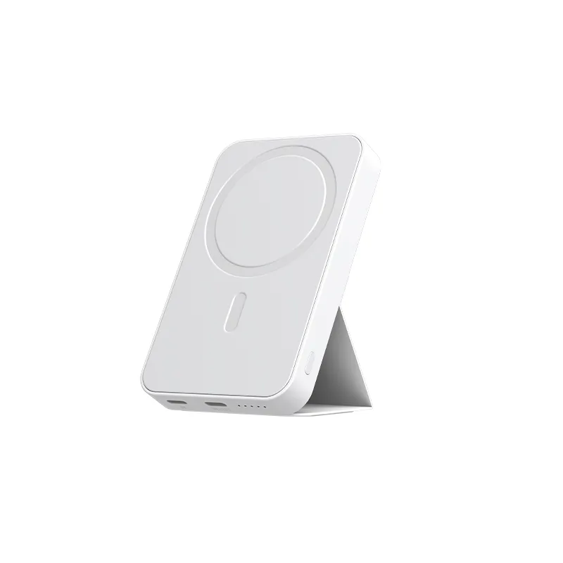 Išorinė baterija su sulankstomu stovu „V11 balta“